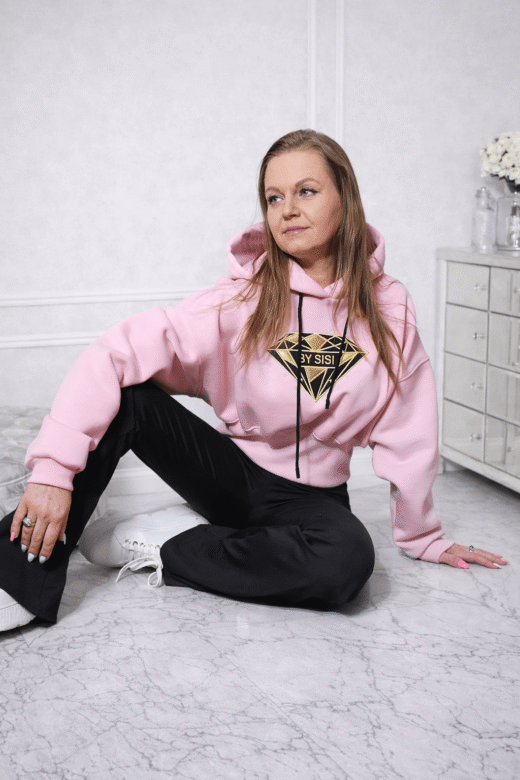 Bluza diament kolor róż