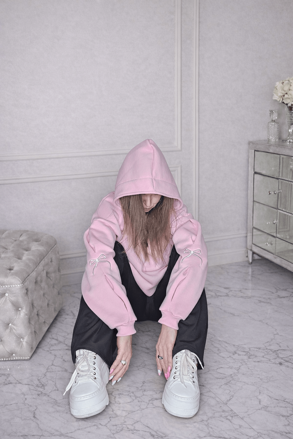 Bluza kokarda kolor róż - obrazek 3