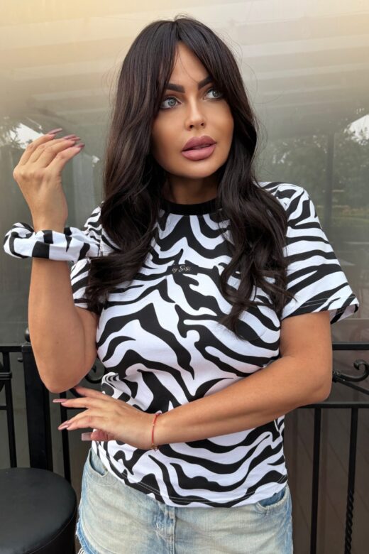 Bluzka T-shity Zebra