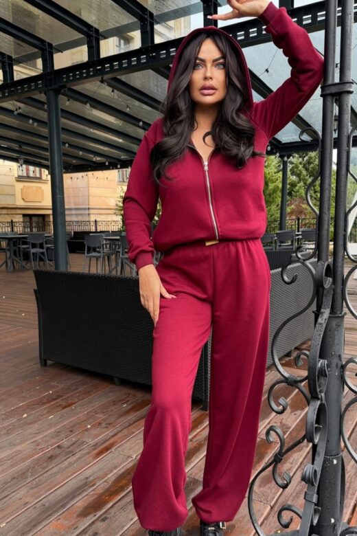 Bluza ekspres bordowa