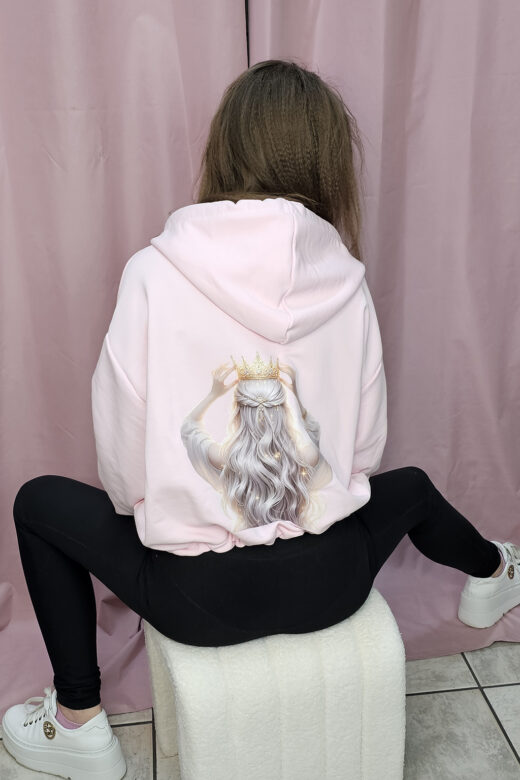 Bluza Team blond jasny róż