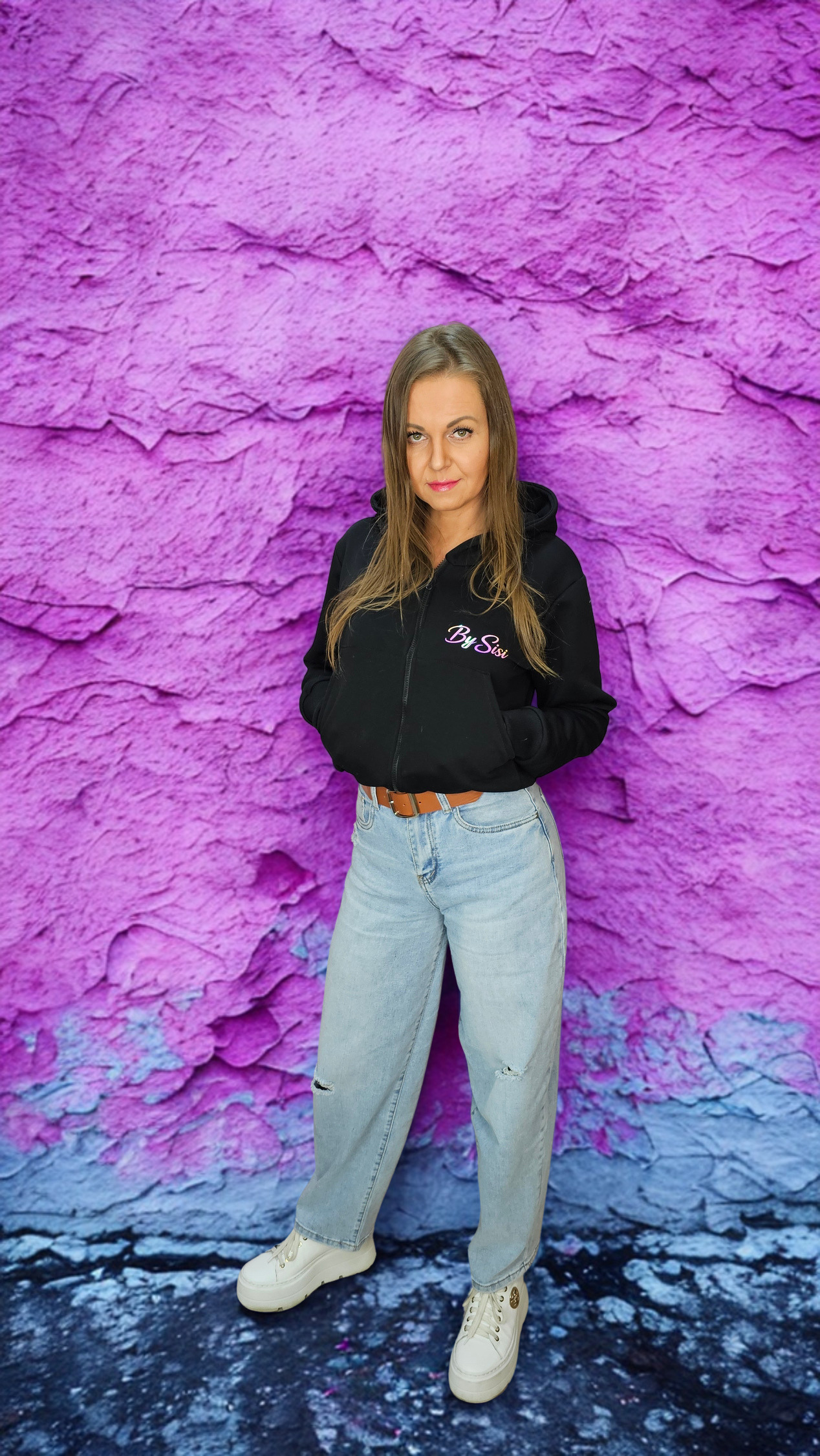 Bluza minimal holo czarna - obrazek 2