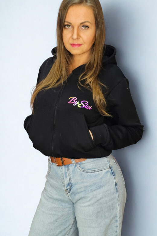 Bluza minimal holo czarna