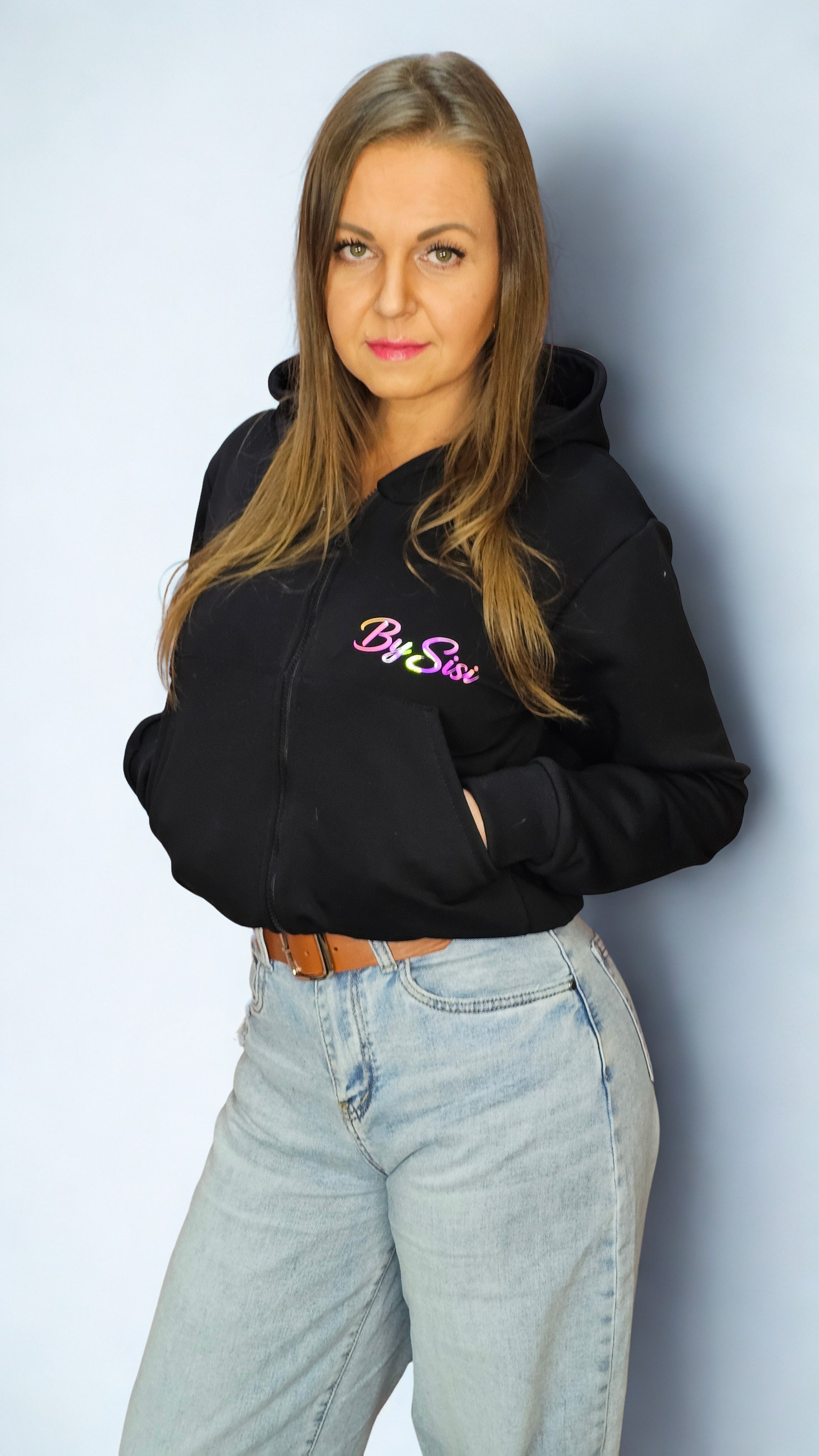 Bluza minimal holo czarna